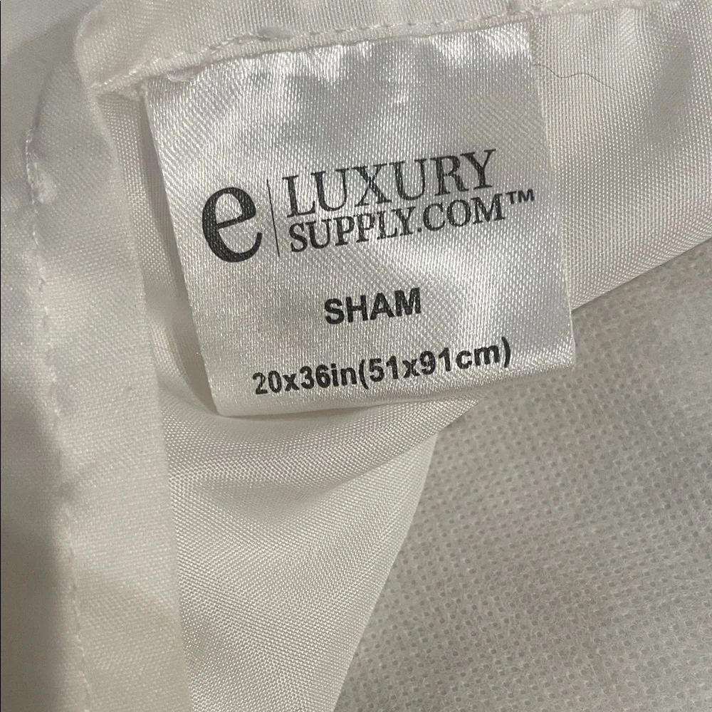 Luxury White Pinch-Pleated Pillow Shams (Set of 2)